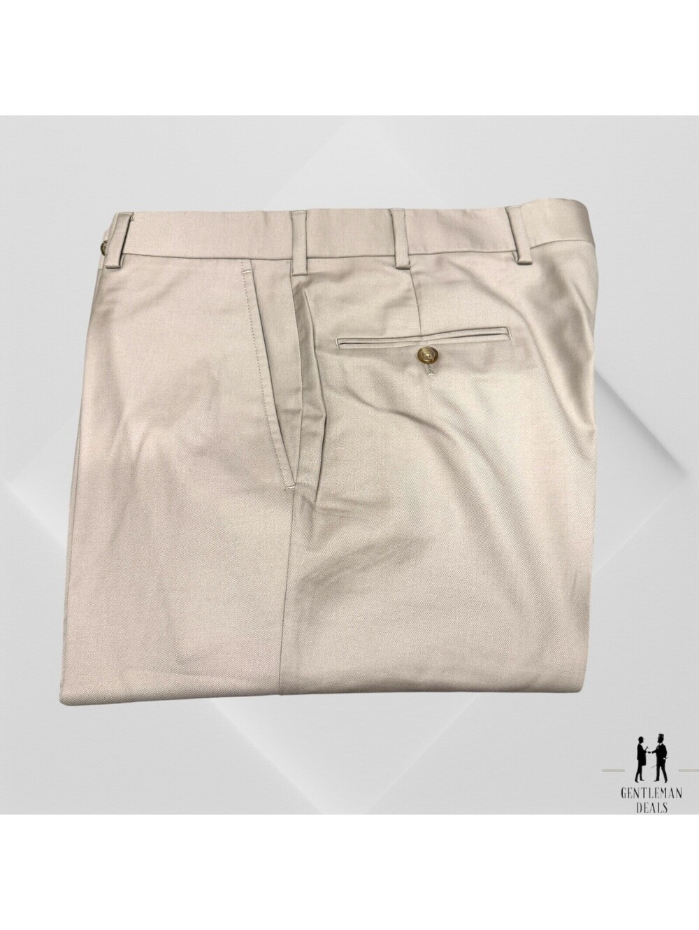 Southwick Clothes Dress Pants Men 34 (33x29) Tan 110s Wool Cuffed Beige